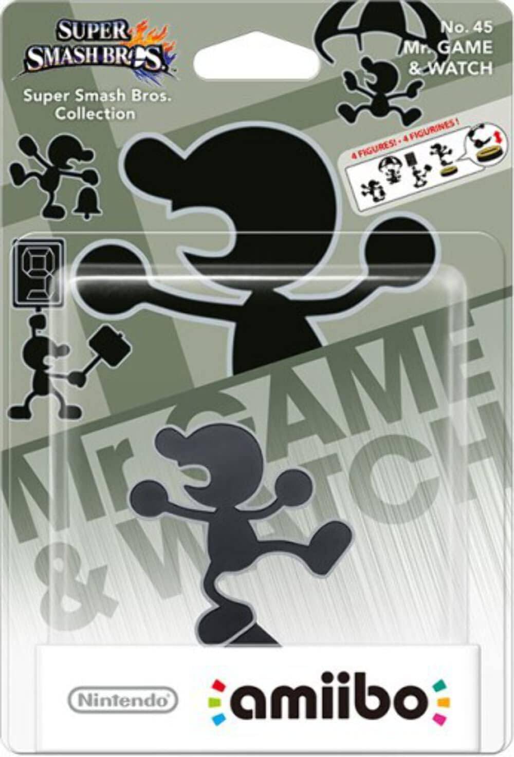 Amiibo Super Smash Bros - Mr Game & Watch No.45 Amiibo Super Smash Bros - Mr Game & Watch No.45